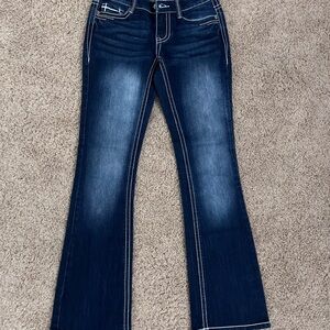 Vanity Blue Flare & Wide Leg Jeans